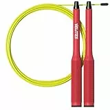 Velites Corda per saltare per Crosstraining Fire 2.0 di VELITES | Corda di velocità pesata per Double-Under [Pesi non forniti in dotazione]. Articolo adatto anche per Fitness Boxing e MMA