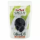 Saclà, OlivOlì, Olive Nere Toste, Ideali per Insalate e per Arricchire i Tuoi Piatti, Busta, 100g, Confezione da 24 pezzi