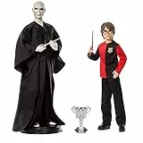 Harry Potter- Confezione​ di 2 Bambole, Personaggi Voldemort di 30.5 cm e Harry Potter di 27 cm, Giocattolo da Collezione per Bambini 6+Anni, GNR38