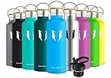 Super Sparrow Borraccia Termica 1L, Bottiglia Termica Senza Perdite - Senza BPA Borracce, per Bambini, Scuola, Sport, Campeggio, Yoga, Palestra, Ciclismo