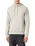 Calvin Klein Jeans Felpa con Cappuccio Monologo Felpe, Porpoise, L Uomo
