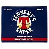 Tennent's Super Birra Doppio Malto Strong Lager - 10 x 275 ml