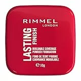 Rimmel London, Fondotinta Compatto Lasting Finish Opacizzante a Lunga Durata, 10g, 005 Ivory