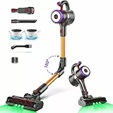 ONSEEN Aspirapolvere Senza Fili, 450W 27KPa Scopa Elettrica, 7 in 1 Leggero Autonomia 50 Minuti, 180°Pieghevole Tubo, Batteria, per Capelli Pavimenti, M81