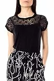 Only Onlnicole S/S Mix Top Noos, Maglietta Donna, Nero (Black), M
