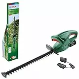 Bosch Home and Garden Tagliasiepi a batteria EasyHedgeCut 18-45, 1 batteria da 2.0 Ah, sistema da 18 Volt, lama da 45 cm, confezione in cartone