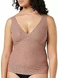sloggi Zero Feel Lace 2.0 Bra Shirt, Canottiera, Donna, Rosa (Cacao), M