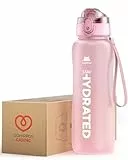 Gohippos Borraccia da 800 ml, con cannuccia