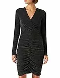 Pieces Abito con Scollo a V Pclina LS Vestito, Nero, S Donna