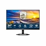 Philips 24E1N5300AE - 24 pollici FHD Monitor, IPS, 75Hz, 1ms, USB-C 65w Power Delivery, altoparlanti, altezza regolabile, USB Hub (1920 x 1080 @ 75Hz, 300 cd/m² HDMI 1.4 / DP 1.2 / USB-C 3.2)