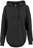 Urban Classics Felpa con Cappuccio da Donna Oversize in Terry, Carbone, XL