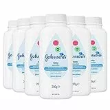 Johnson's Baby Powder Talco Talco Soft Skin Care - Confezione da 6 x 200 g