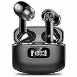 Cuffie Bluetooth, Auricolari Bluetooth 5.2 Wireless Stereo HiFi con Microfono, Cuffie Senza Fili che Possono Durare 40 Ore, CVC 8.0, Controllo Touch, Impermeabili IP7 Cuffie In-Ear per IOS Android