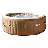Intex 28476 Pure Spa Bubble Therapy, 196 x 71 cm 4 Posti Con Pompa, Riscaldatore, Sistema Purificazione Acqua