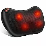 Cuscini per Massaggi Elettrici Cuscino Massaggiante Shiatsu per 3 Velocita con Cambio di Direzione e 4 Nodi di Massaggio per Collo dei Rilassarsi Muscolare Adatto a Casa Ufficio Come Regalo
