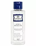 Acqua alle Rose Acqua Micellare Struccante, Detergente Viso Pelli Normali per Viso, Occhi e Labbra, Ingredienti di Origine Naturale, senza Risciacquo, senza Parabeni e Saponi, 100 ml