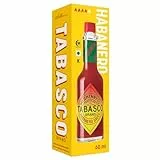 TABASCO®-MC ILHENNY, Salsa Tabasco Habanero, Salsa Tabasco Con Peperonicno Habanero Realizzata con Solo Ingredienti Naturali, Senza Conservanti e Aromi Artificiali, Born in the U.S.A, 60 mL