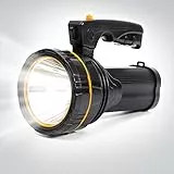 MAYTHANK Torcia Led Alta Potente Professionale Ricaricabile Grande Batterie 10000mAh Potenza 7000 lumen Lungo raggio 800 metri Torcia Elettrica Portatile