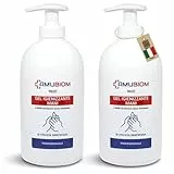 BIOM Gel Igienizzante Mani - Disinfettante Mani - Con Glicerina per le Mani, a Base Alcolica senza Risciacquo, Profumato al Limone, Proprietà Antibatteriche, Elimina Virus e Batteri al 99% (1 Litro)
