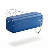 m MU Cassa Bluetooth Portatile, Speaker Bluetooth Portatile, Cassa Altoparlante Wireless con tecnologia TWS, Resistente ad Acqua e Polvere IP67, 28h di riproduzione, speaker da casa, esterno/Blu