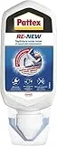 Pattex RE-NEW Bianco, Sigillante bagno e cucina per rinnovo fughe, Silicone sigillante bianco per rinnovare le fughe ed eliminare la muffa, applicazione facile, 1x80ml