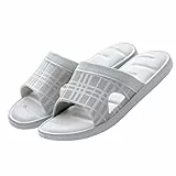 Ssrsgyp 2 Paia di Estate Sandali E Ciabatte Pantofole Antiscivolo Solid Sandali di Colore Bagno E Pantofole Home Pattini (Color : Gray, Size : 40)