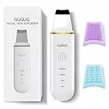 GUGUG Pulizia Viso Ultrasuoni Skin Scrubber, Spatola Ultrasuoni Pulizia Viso Professionale con 4 Modalità Regolabili, Apparecchi per tonificare il corpo, Rimozione Punti Neri e Cura del Viso