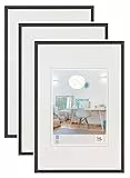 Walther Design New Lifestyle Cornici Foto, Confezione da 3-Nero, 40 x 60 cm, 3 unità