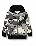 DIESEL Felpa con cerniera Camouflage Grigio Ragazzo J00338, grigio, 16 anni