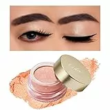 Oulac Ombretto Occhi Pesca Chiaro-Ombretto in Crema,Polvere di Glitter Creare Glitter Make up, Può Essere Usato Come Illuminante, Impermeabile e Duratura,Senza Pieghe,Vegano,12g, (07)