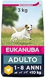 EUKANUBA Alimento Completo per Cani Adulti di Taglia Piccola, Pollo, 3 kg, Confezione da 1