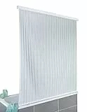 Wenko Tenda a Rullo per Doccia e Vasca da Bagno, ad Asciugatura Rapida, Impermeabile e Facile da Pulire, in Alluminio, 132 x 240 x 5 cm, Bianco