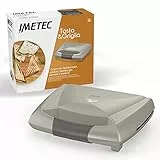 Imetec Tosta&Griglia, tostiera elettrica, piastreXL rigate e antiaderenti per preparare 3 toast alla volta, compatta, spie funzionamento, gancio chiusura, avvolgicavo, 800 W