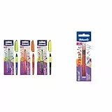 Pelikan Erase 2.0, 3 Penne Roller Color Nero, Rosso e Blu, e una Ricarica Rossa da 2 Pezzi, Penne Cancellabili per la Scuola