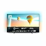 PHILIPS Pus8007, Smart Tv Led 4K Uhd 43 Pollici, High Dynamic Range (Hdr), Dolby Atmos, Immagini E Audio Come Al Cinema, Design Sottile, 60Hz, Ambilight, Android Tv, Cornice nera opaca