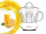 BEPER BP.102 Spremiagrumi Elettrico, Caraffa Graduata 700 ml,25 Watt, Doppia Coppa di spremitura Movimento Biderezionale, Coperchio di Protezione, 700 milliliters, ABS, Tortora