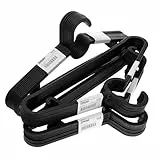 Ikea SPRUTTIG - Set di 30 grucce appendiabiti leggere, in plastica, 39 cm, colore: nero