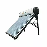 FP-TECH PANNELLO SOLARE TERMICO ACQUA CALDA ACCIAIO INOX TUBI SOTTOVUOTO CIRCOLAZIONE NATURALE - MOD. PRO (100 Litri - Professional)
