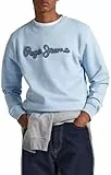 Pepe Jeans Ryan Crew, Maglia di tuta Uomo, Blu (Bleach Blue),M