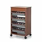 Foppapedretti Domestik Carrello Cucina con accessori, noce