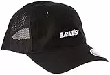 Levi's Berretto da Baseball con Retro in Rete, Stile Vintage Moderno Cappellino, Nero Regolare, Taglia Unica Uomo