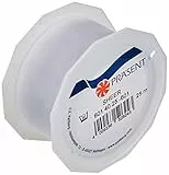 C.E. PATTBERG SHEER Nastro organza bianco, nastro chiffon per pacchi regalo, lungh. 25 m, largh. 40 mm, nastro largo per incartare regali, decorare, bricolage, nastri decorativi tessuto