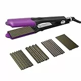 SAOSA Piastra Per Capelli Frisee, Piastra Per Capelli Ondulati Con Titanio Intercambiabili Piastra Frisè, Rivestimento In Tourmaline Ceramic