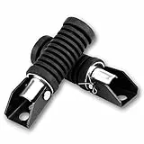 KIMISS 1 Paia Poggiapiedi in gomma,Pedane Posteriori Moto Pedane, Pedane In Gomma Copri Grip Cover