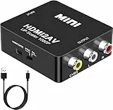 DIGITNOW! Convertitore HDMI a RCA, adattatore HDMI a AV Mini 1080P HDMI Composite Video Audio Convertitore con cavo di ricarica USB, compatibile per PC/Laptop/Xbox