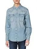 Levi's Barstow Western Standard Red Cast Stone, Camicia Uomo, Blue (Red Cast Stone 0001), M