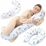 Totsy Baby Cuscino per allattamento xxl cuscino per dormire laterale - Cotone Cuscino per gravidanza Cuscino per posizionamento per adulti Palloncini