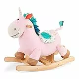B. toys - Unicorno a dondolo in legno - Cleo - Dondolo Rodeo - Per bambini da 18 m+, Rosa