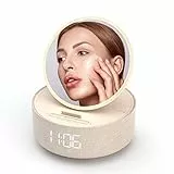 COLSUR Regali di Compleanno per Donne, Caricabatterie Wireless 6 in 1 con Luci a Specchio, Sveglia, Altoparlante Bluetooth, Supporto per Telefono, Regali di Ringraziamento per Donne Mamma Fidanzata