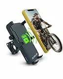 Supporto per telefono con batteria integrata e faro a LED - maggiore durata della batteria in movimento! Adatto a tutti i tipi di biciclette, motociclette, scooter, auto. Adatto a tutti gli smartphone